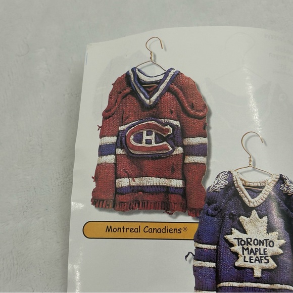 Vintage 90s Montreal Canadiens NHL Hockey Locker Star Hangers Ceramic Jersey - Picture 7 of 10